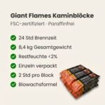 Giant Flames FSC Kaminholz 12 Einheiten x 700gr (8,4 kg) – Image 5